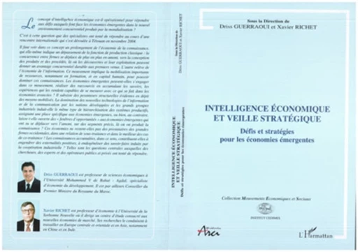 Intelligence économique et veille stratégique - Xavier Richet, Driss Guerraoui - Editions L'Harmattan