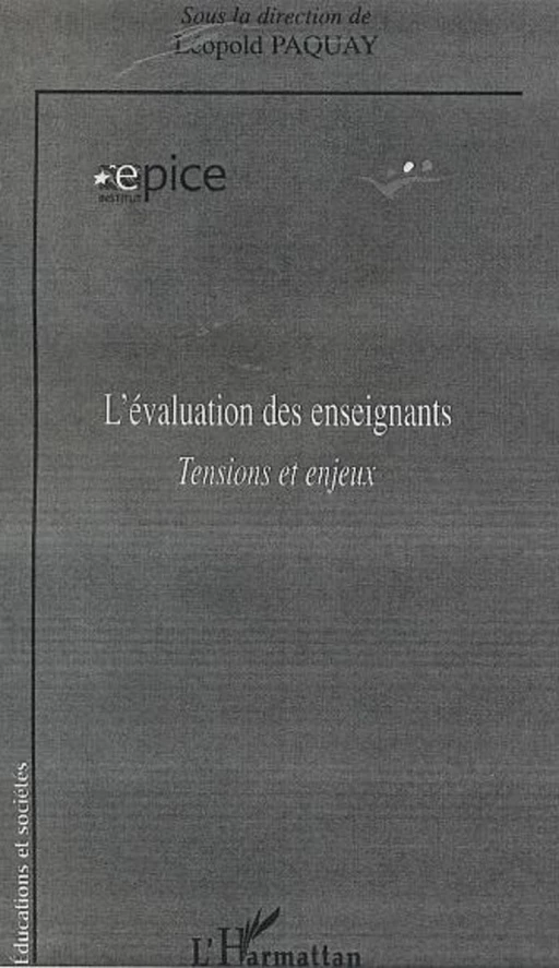 L'évaluation des enseignants - Léopold Paquay - Editions L'Harmattan