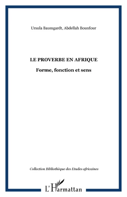 Le proverbe en Afrique