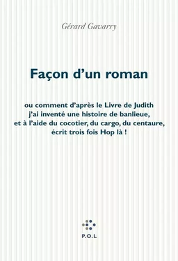 Façon d'un roman