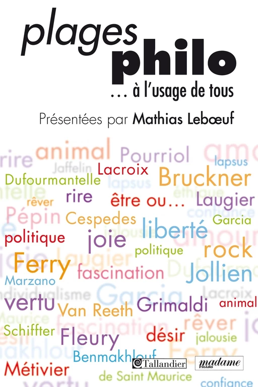 Plages philo - Mathias LEBOEUF - Tallandier