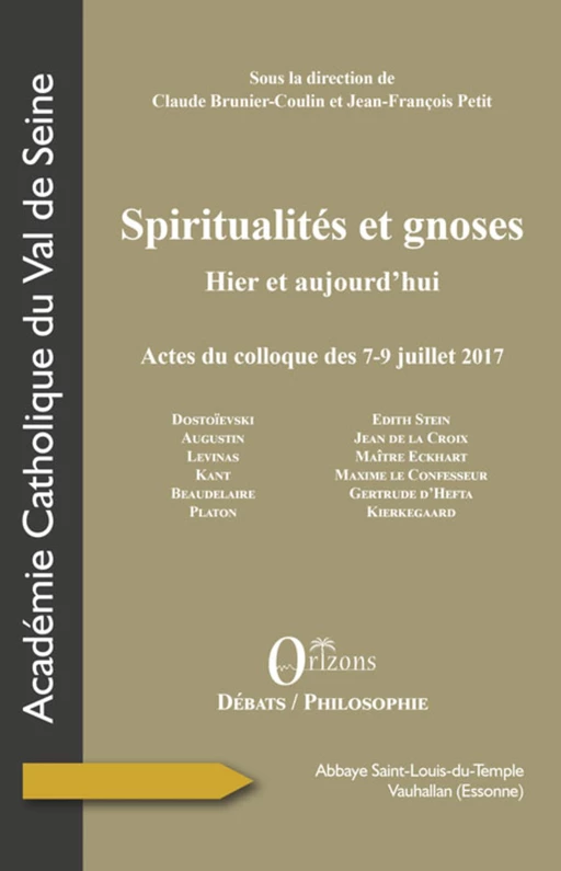 Spiritualités et gnoses - Claude Brunier-Coulin, Jean-François Petit - Editions L'Harmattan