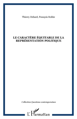 Le caractère équitable de la représentation politique