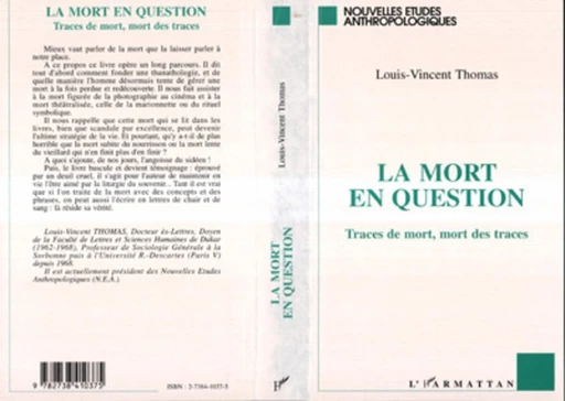 La mort en question - Louis-Vincent Thomas - Editions L'Harmattan