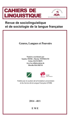 Genres, Langues et Pouvoirs