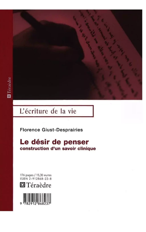 Désir de penser - Florence Giust-Desprairies - Téraèdre