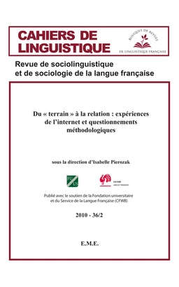 Du "terrain" à la relation : expériences de l'internet et questionnements méthodologiques