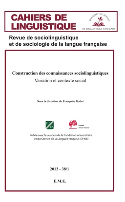 Construction des connaissances sociolinguistiques