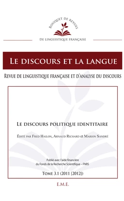 Le discours politique identitaire