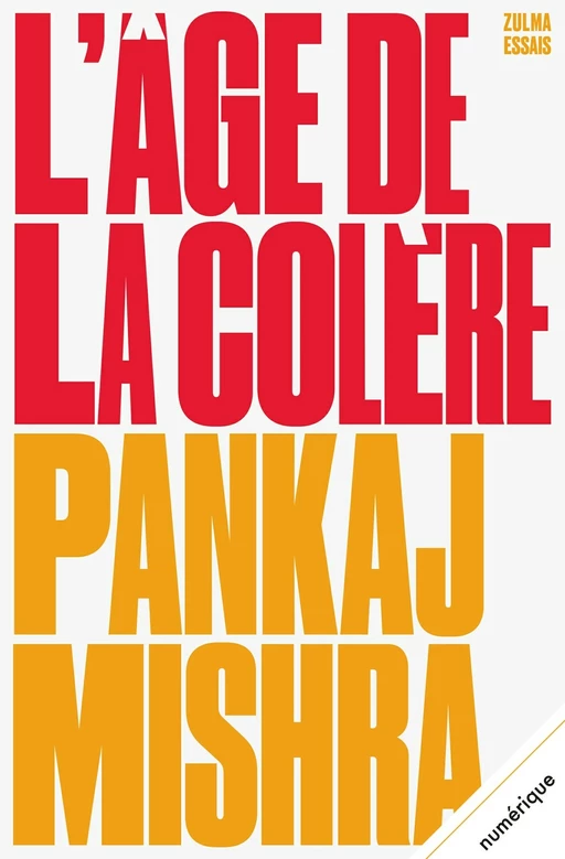 L'âge de la colère - Mishra Pankaj - Zulma