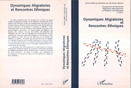 Dynamiques migratoires et rencontres ethniques - Ida Simon-Barouh - Editions L'Harmattan