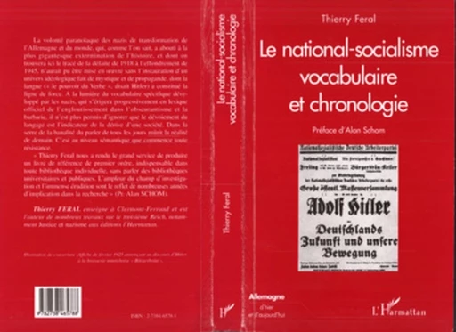 Le National-Socialisme : Vocabulaire et Chronologie - Thierry Feral - Editions L'Harmattan