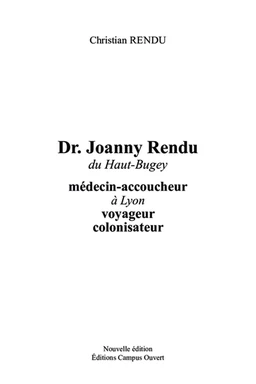 Dr Joanny Rendu du Haut-Buget