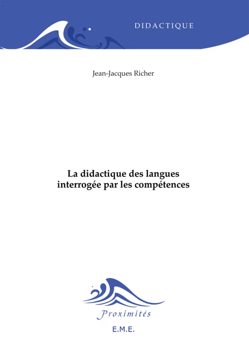 La didactique des langues interrogée par les compétences -  - EME Editions