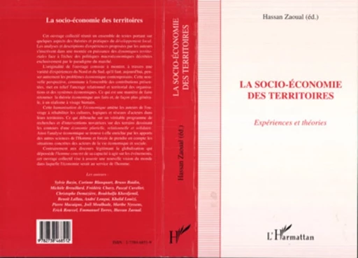 La Socio-Économie des Territoires - Hassan Zaoual - Editions L'Harmattan