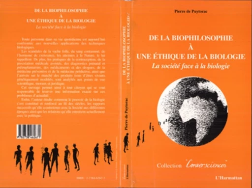 De la biophilosophie à une éthique de la biologie - Pierre de Puytorac - Editions L'Harmattan