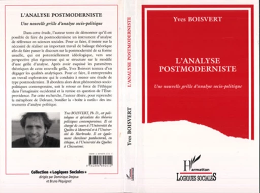 L'analyse postmoderniste - Yves Boisvert - Editions L'Harmattan