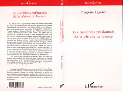 Les Équilibres Pulsionnels de la Période de Latence -  - Editions L'Harmattan