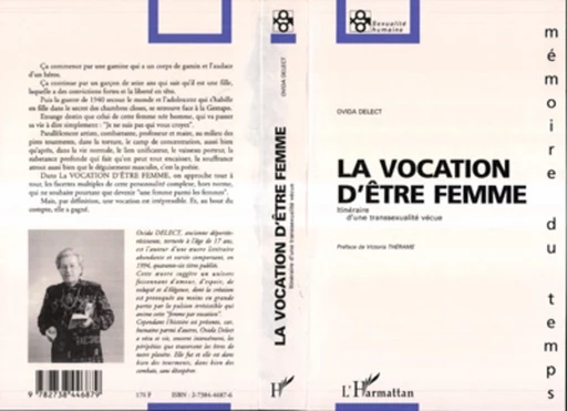 La vocation d'être femme - Ovida Delect - Editions L'Harmattan