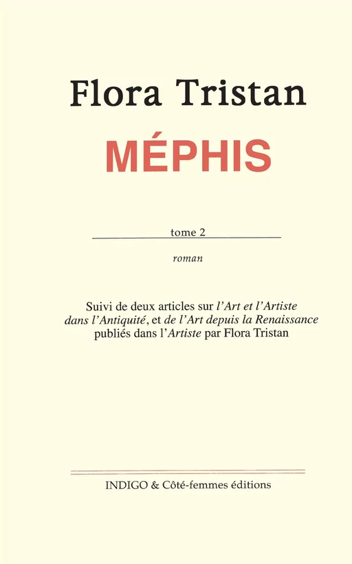 Méphis (Tome 2) -  - Indigo - Côté femmes