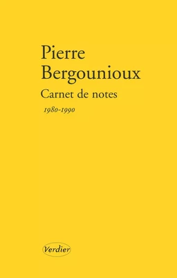 Carnet de notes 1980 - 1990