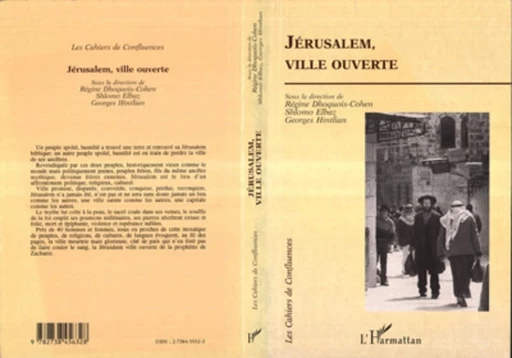 Jérusalem, ville ouverte - Régine Dhoquois-Cohen - Editions L'Harmattan