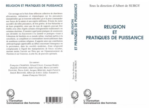 RELIGION ET PRATIQUES DE PUISSANCE - Albert De Surgy - Editions L'Harmattan