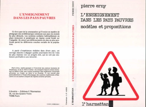 L'enseignement dans les pays pauvres - Pierre Erny - Editions L'Harmattan