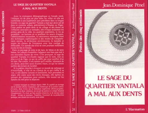 Le sage du quartier Yantala a mal aux dents - Jean-Dominique Pénel - Editions L'Harmattan