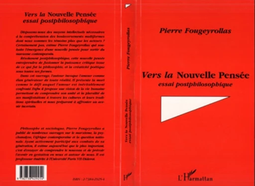 Vers la nouvelle pensée - Pierre Fougeyrollas - Editions L'Harmattan