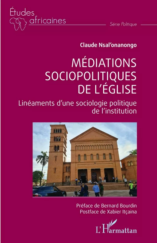 Médiations sociopolitiques de l'église - Claude Nsal'Onanongo Omelenge - Editions L'Harmattan