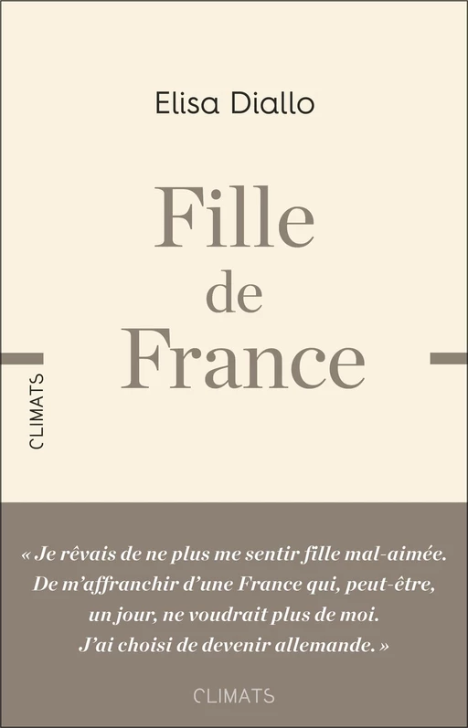 Fille de France - Elisa Diallo - Climats