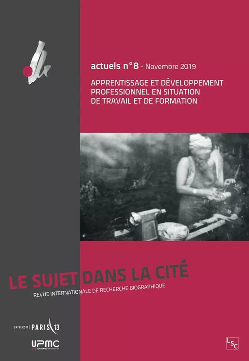 Apprentissage et développement professionnel en situation de travail et de formation - Christine Delory Momberger - Téraèdre