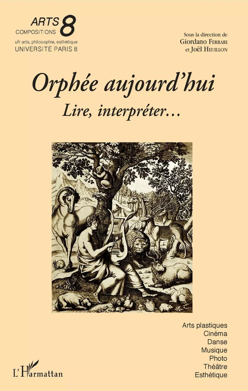 Orphée aujourd'hui - Giordano Ferrari, Joël Heuillon - Editions L'Harmattan