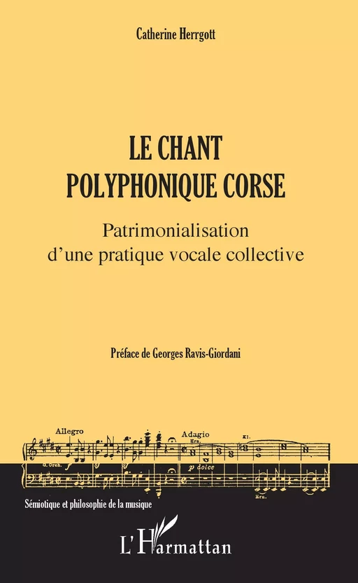 Le chant polyphonique corse - Catherine Herrgott - Editions L'Harmattan