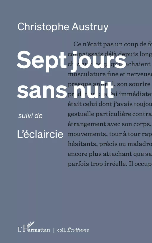 Sept jours sans nuit - Christophe Austruy - Editions L'Harmattan