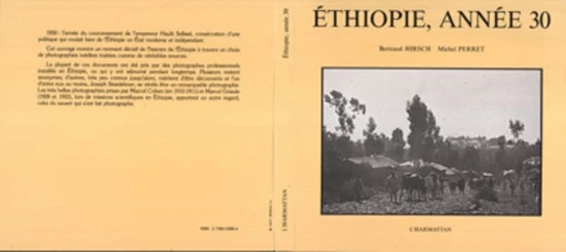 Éthiopie, année 30 - Bertrand Hirsch - Editions L'Harmattan