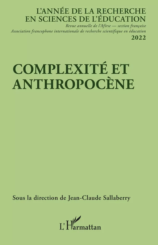 Complexité et anthropocène - Jean-Claude Sallaberry - Editions L'Harmattan