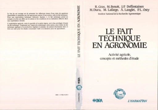 Le fait technique en agronomie -  - Editions L'Harmattan