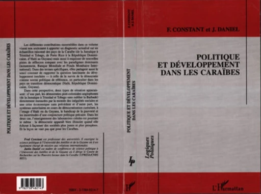 POLITIQUE ET DEVELOPPEMENT DANS LES CARAÏBES - Fred Constant - Editions L'Harmattan