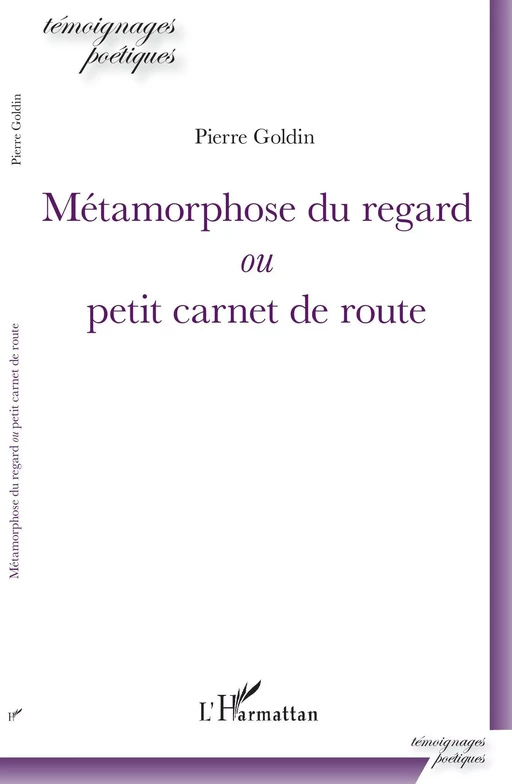 Métamorphose du regard - Pierre GOLDIN - Editions L'Harmattan