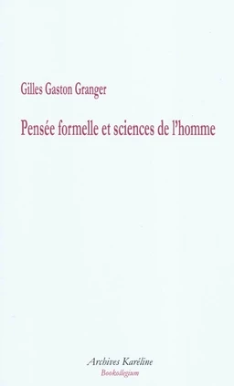 Pensée formelle et sciences de l'homme