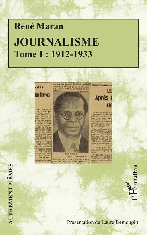 Journalisme - René Maran - Editions L'Harmattan