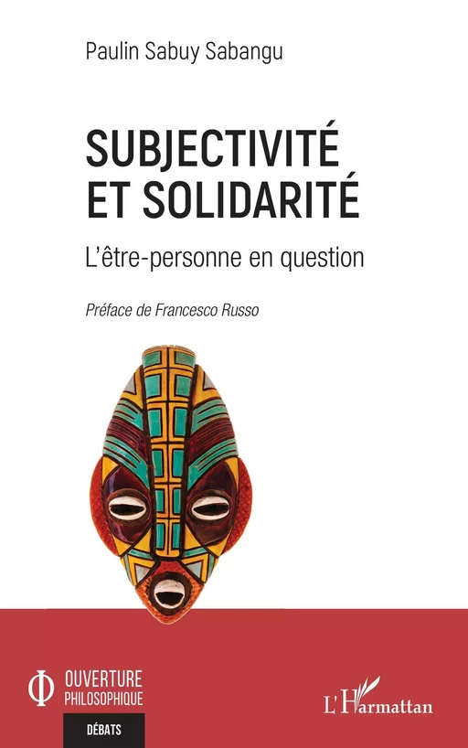 Subjectivité et solidarité - Paulin Sabuy Sabangu - Editions L'Harmattan