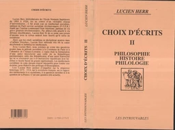 Choix d'écrits