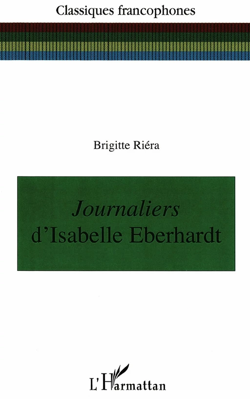 Journaliers - Brigitte Riera - Editions L'Harmattan