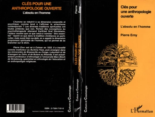 Clés pour une Anthropologie Ouverte - Pierre Erny - Editions L'Harmattan