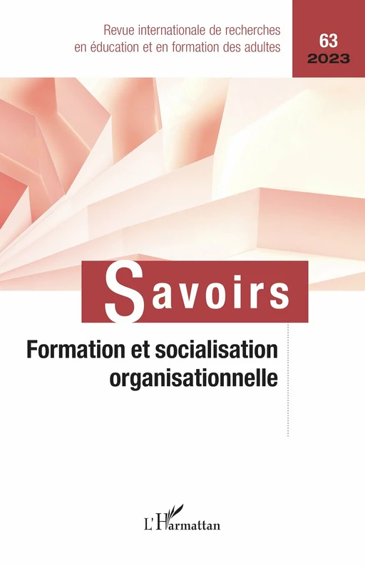 Formation et socialisation organisationnelle - Philippe Carré - Editions L'Harmattan