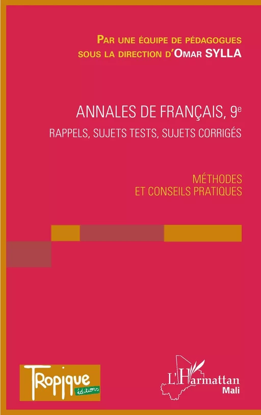 Annales de Français 9e - Omar Sylla - Editions L'Harmattan