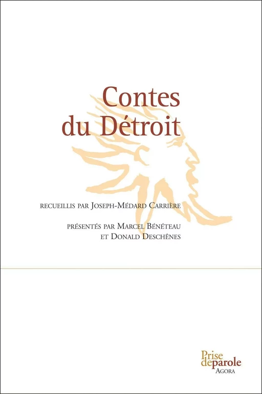 Contes du Détroit - Joseph-Médard Carrière - Éditions Prise de parole